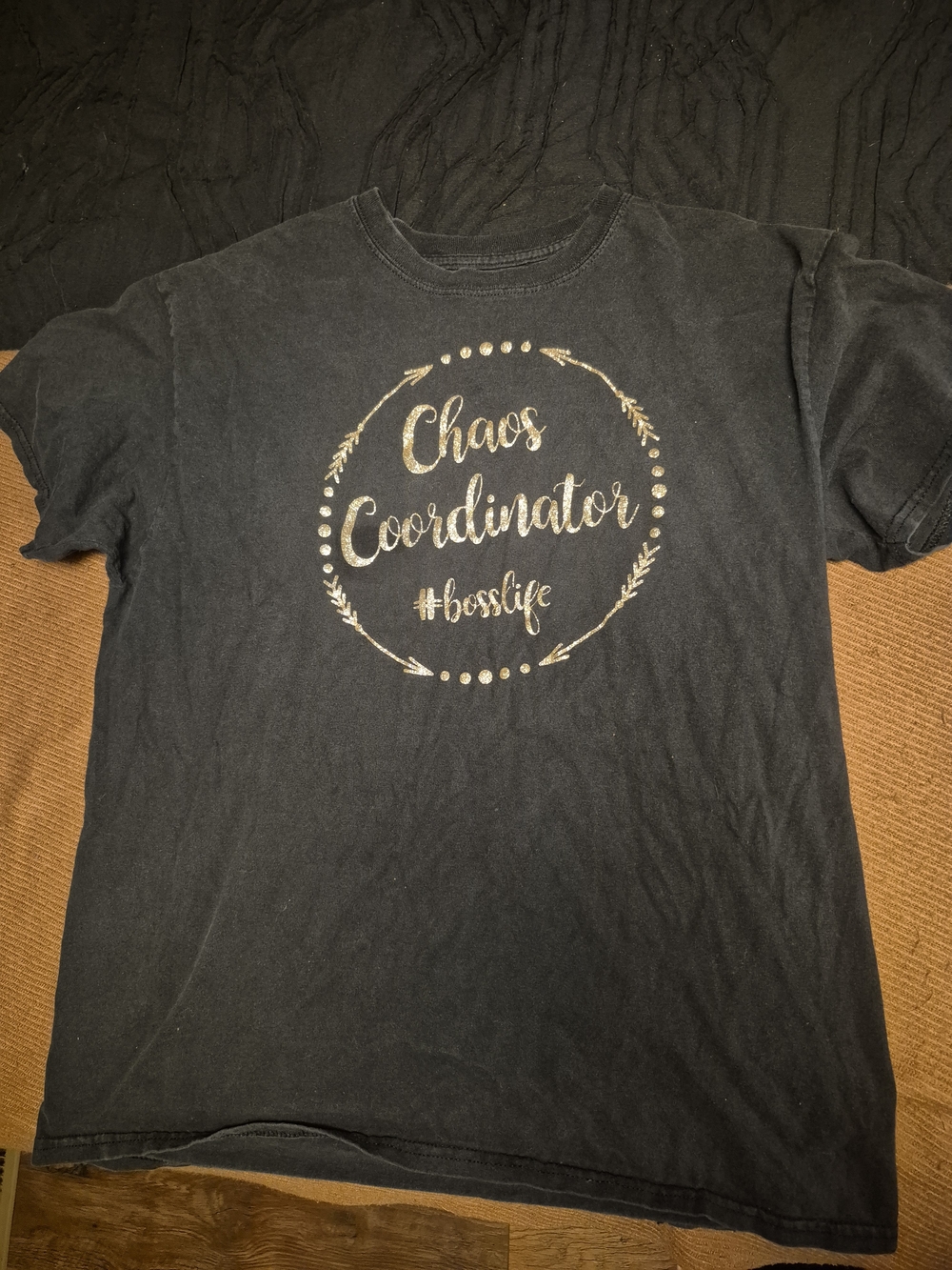 Gildan Black Short-Sleeve 'Chaos Coordinator' Graphic Tee